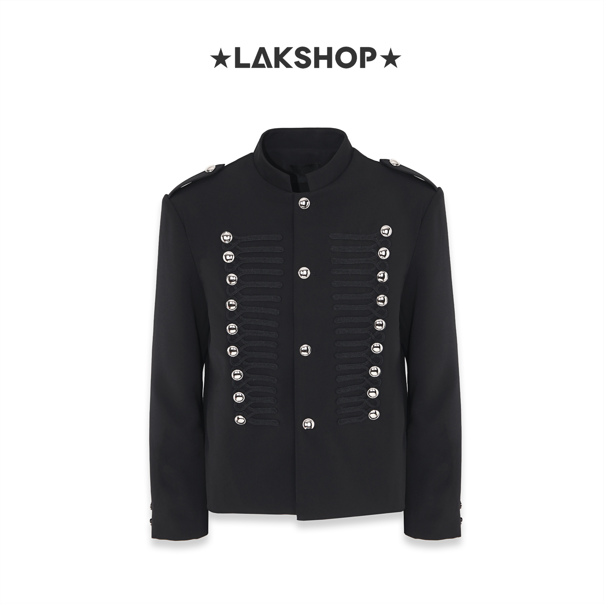 Áo Black Silver Stud Napoleon Jacket