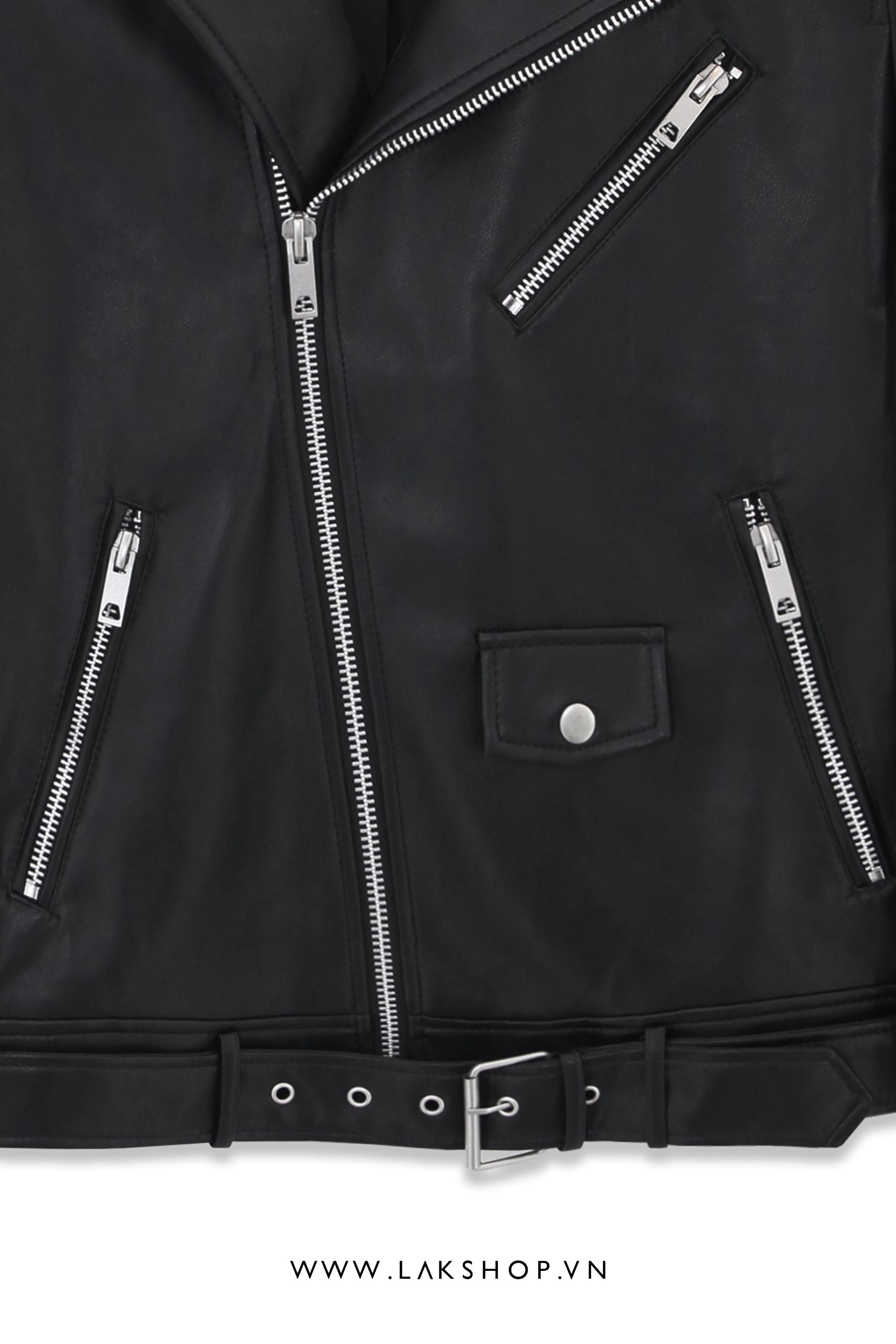Pull\u0026Bear Faux Leather Biker Jacket 