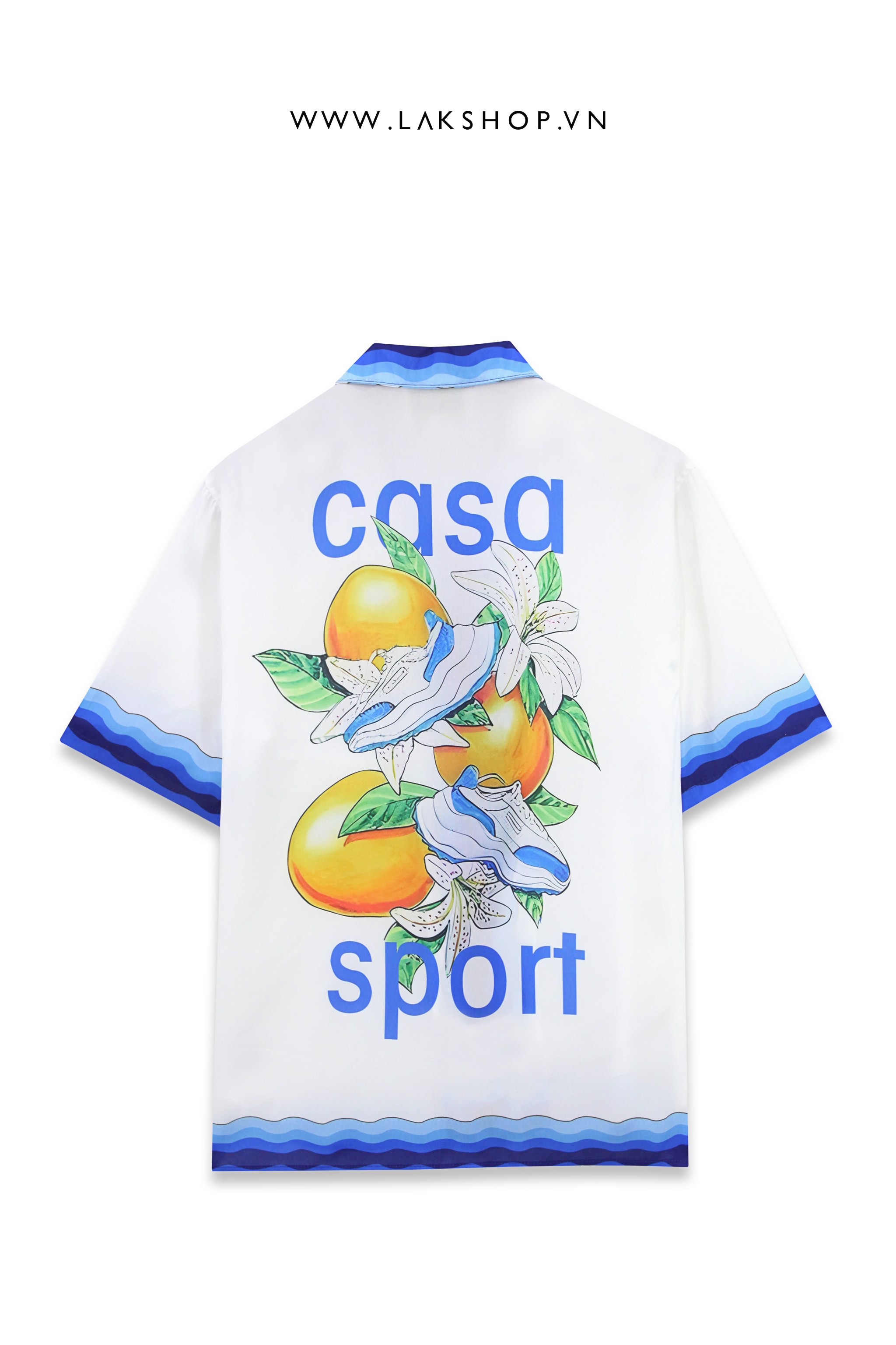 C@s@bl@nc@ Sports Sneakers Orange Blossom Shirt cs2