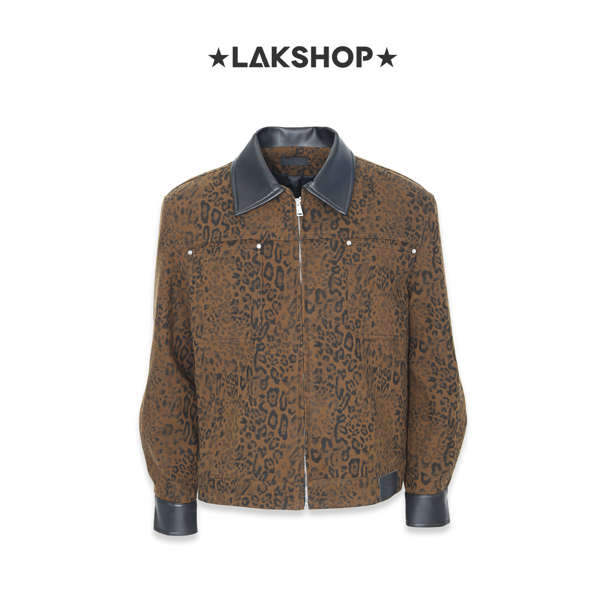 Áo Brown Leopard/ Animal Jacket