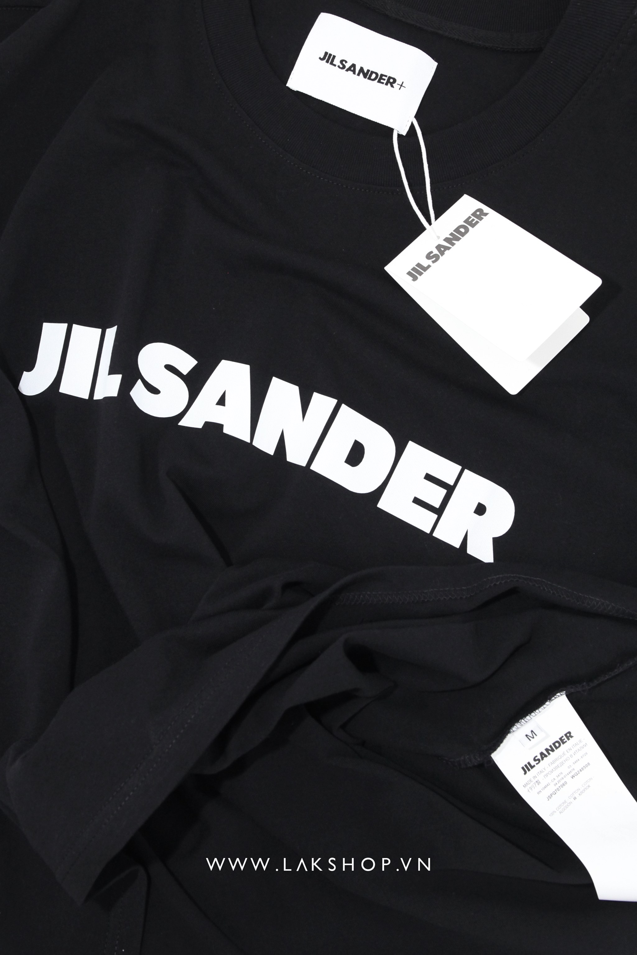 JjL Sander Logo Boxy T-Shirt in Black