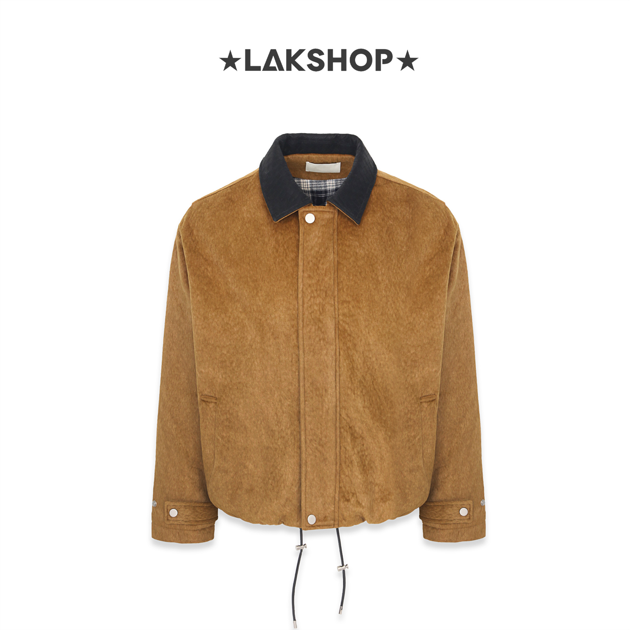 Áo Brown Suede Bomber Jacket