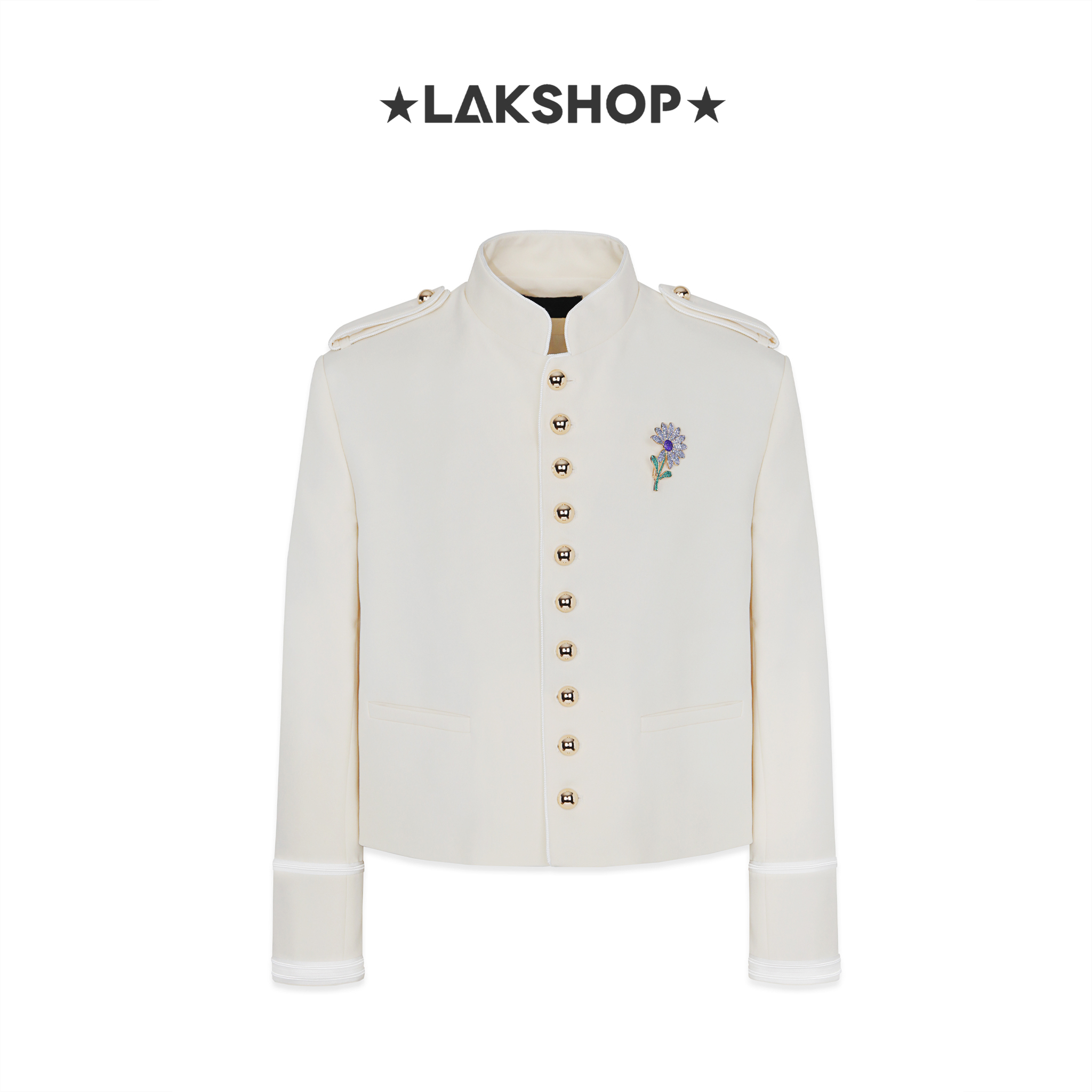 Áo Beige Military-inspired Harris Marsina Jacket