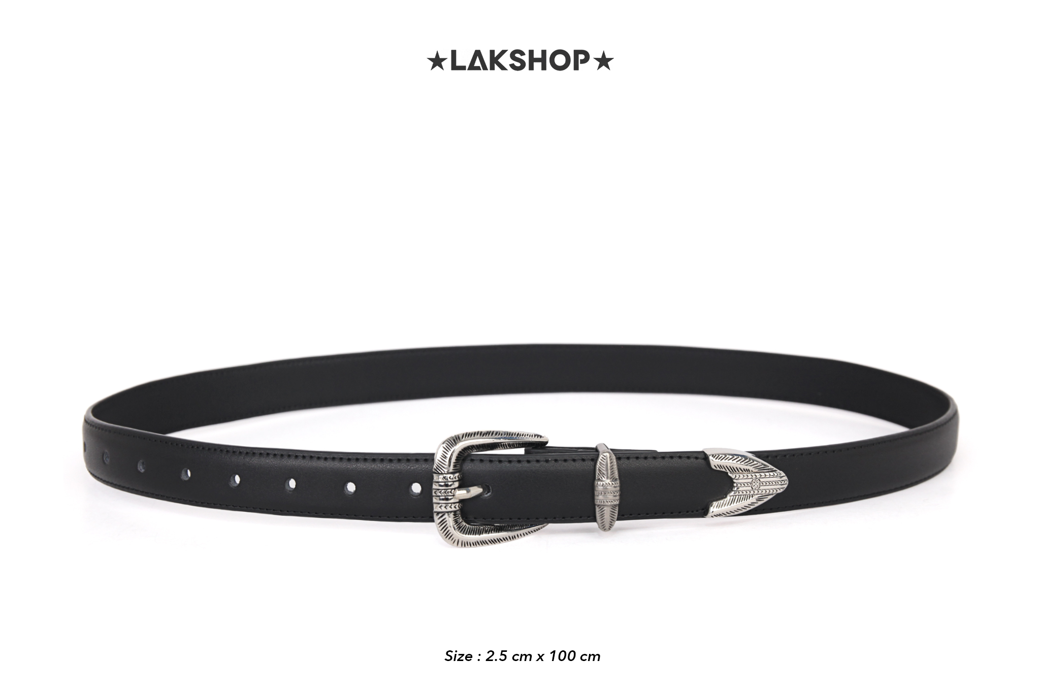 Thắt Lưng Western Statement Buckle Belt 2.5cm
