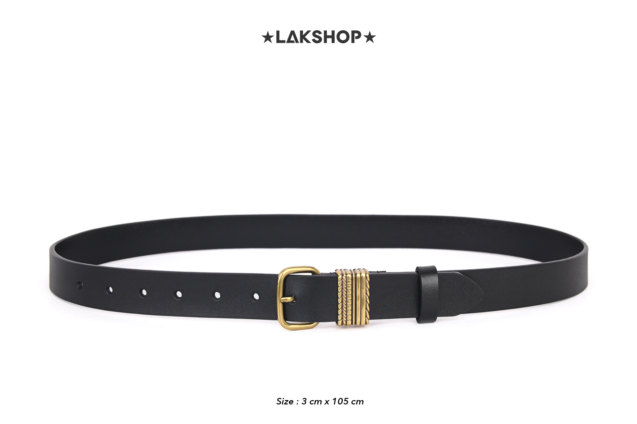 Thắt Lưng Gold Hublot Loop Belt In Patent Leather 3cm