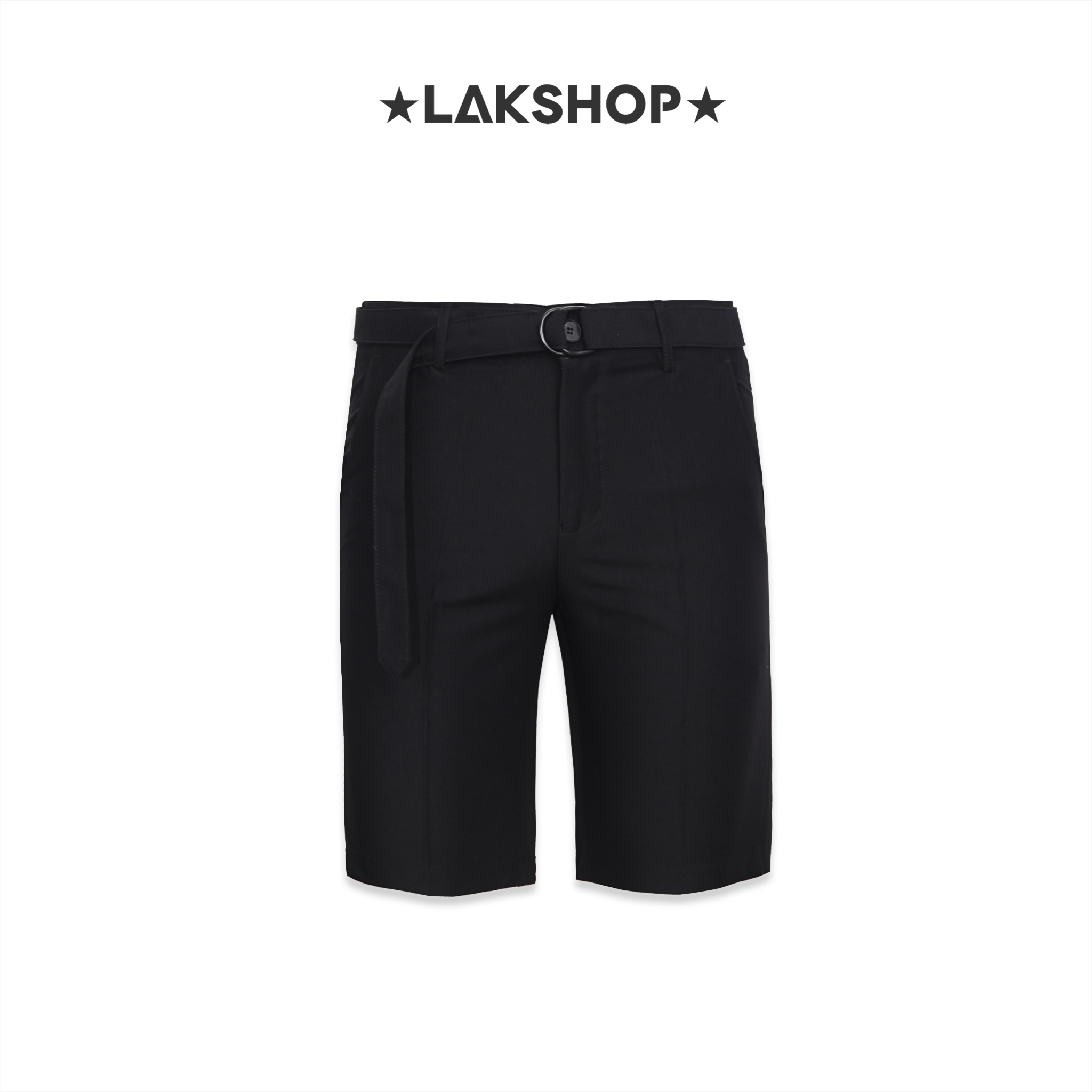 Quần Black Classic Belted Shorts