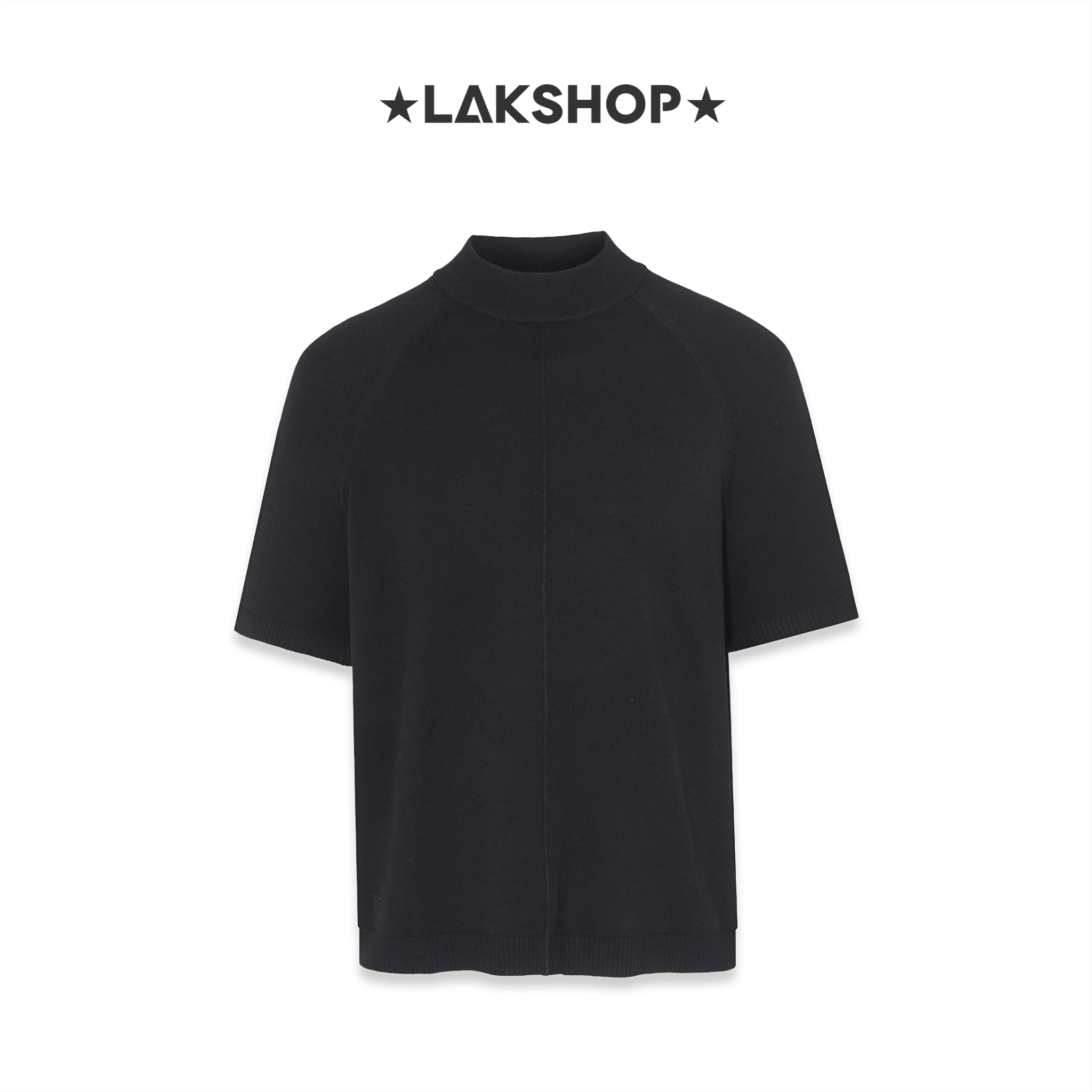 Áo Black Raglan Knit T-Shirt