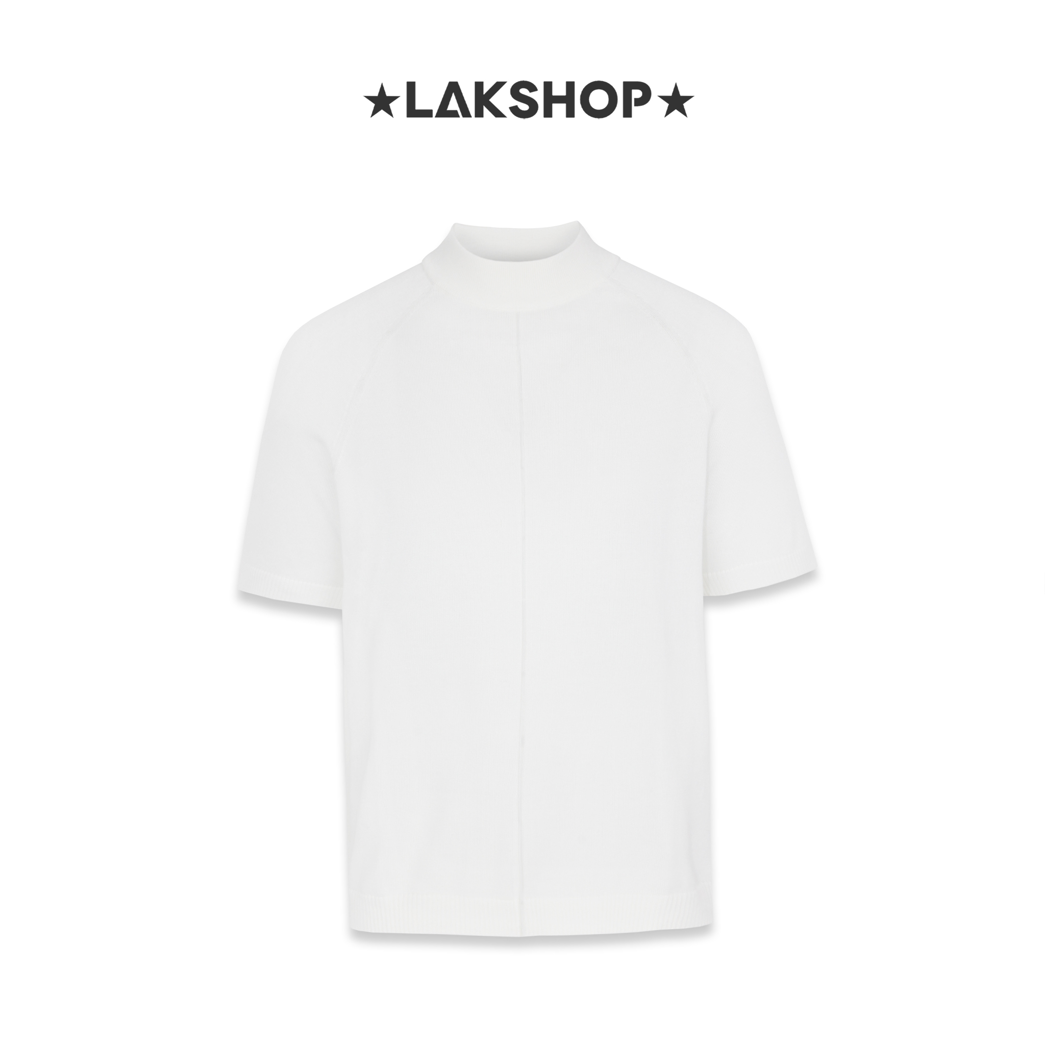 Áo White Raglan Knit T-Shirt