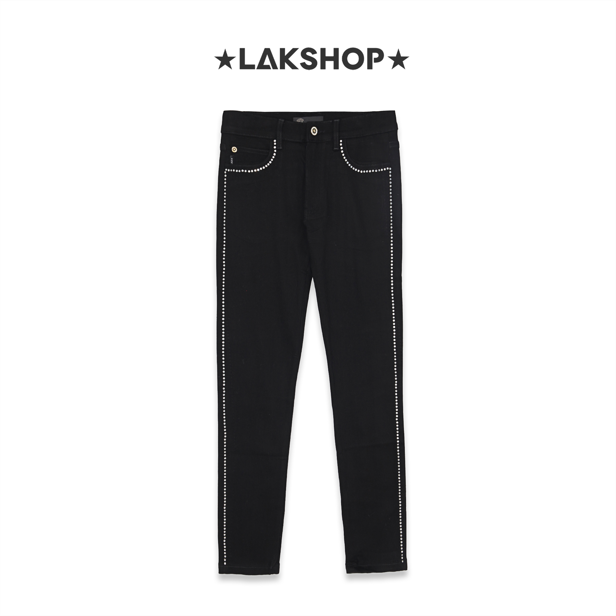 Quần VSC Medusa Stud Black Skinny