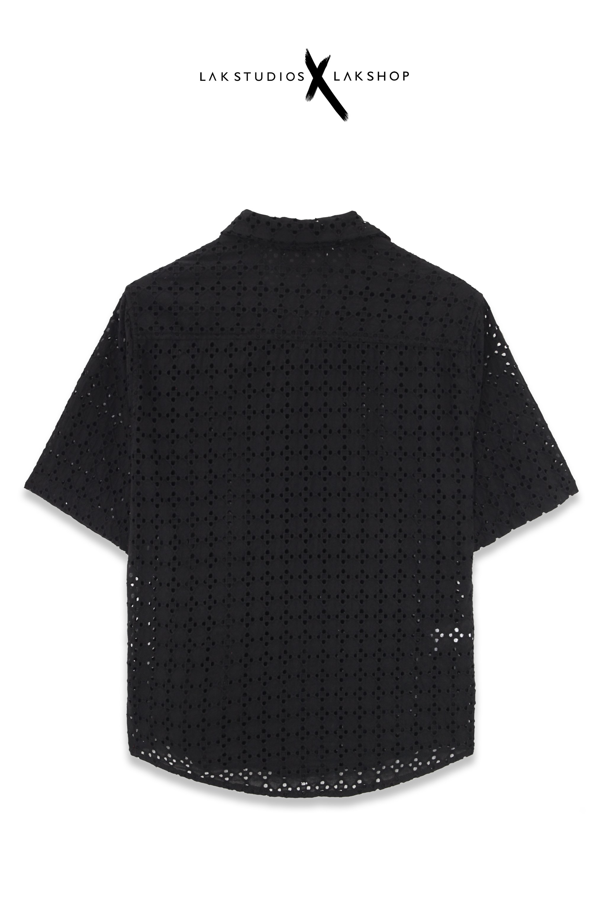 Lak Studios Black Flower Mesh Shirt (Áo lưới)  cx2