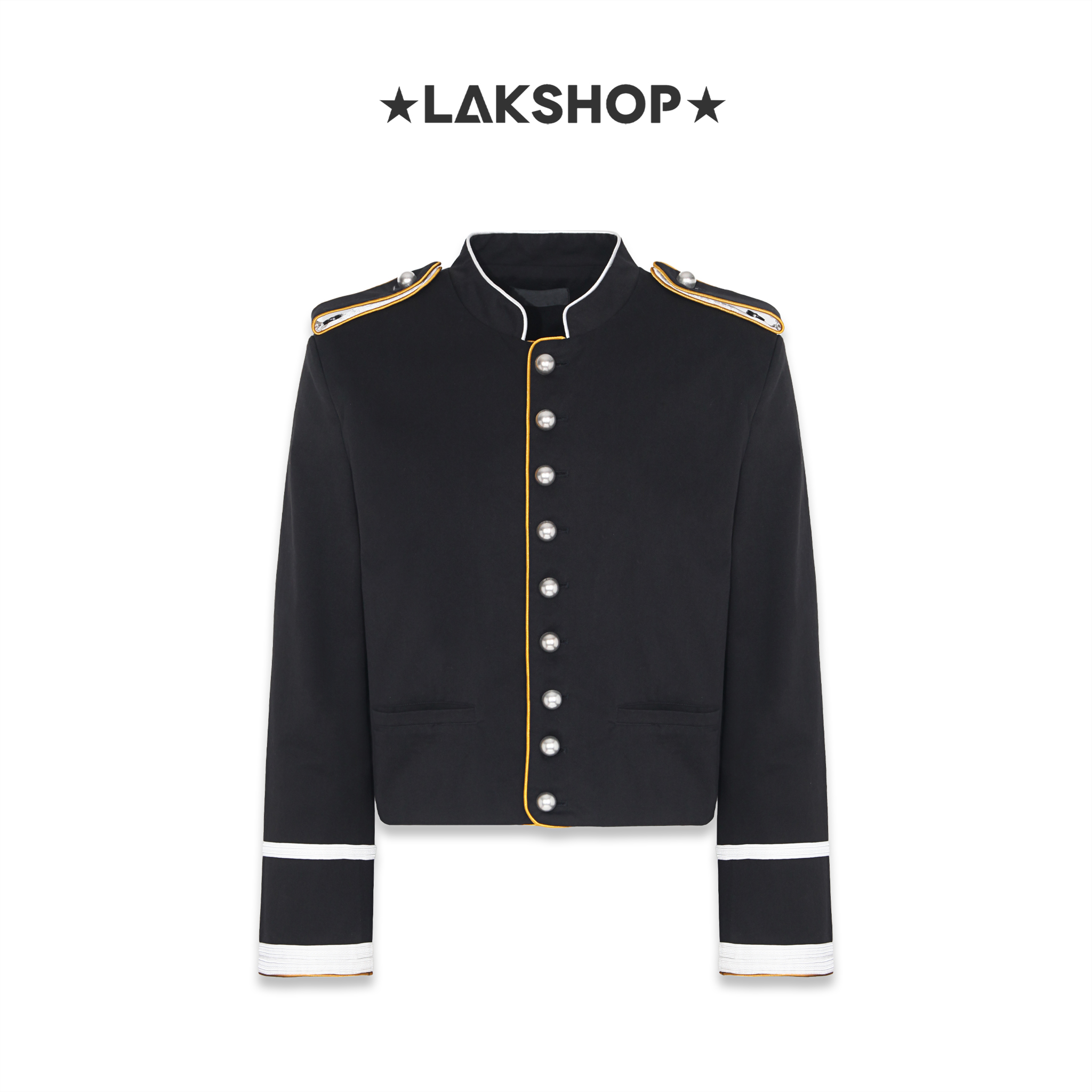 Áo Ann Black Harris Marsina Cropped Jacket