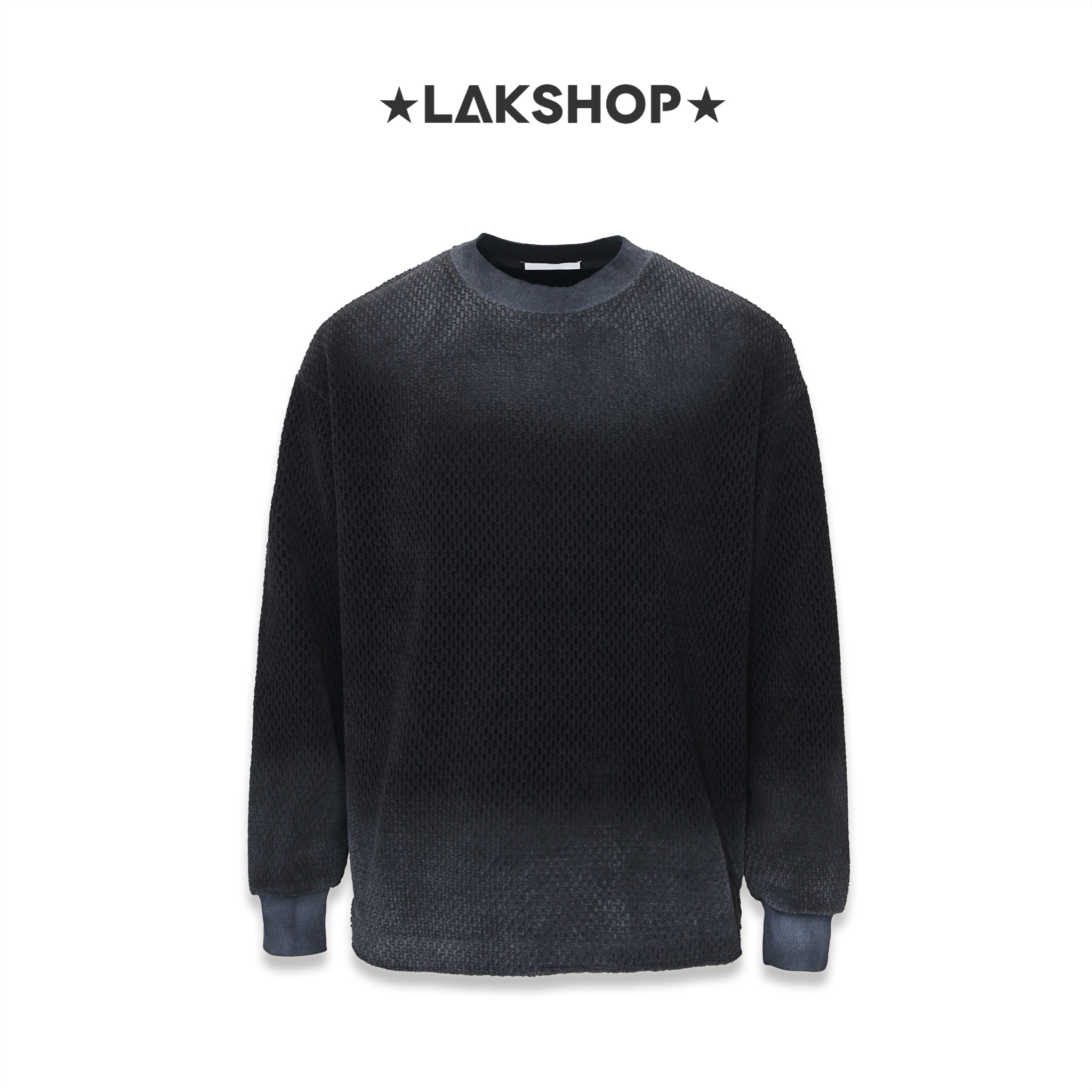 Áo Black Grey Washed Sweatshirt