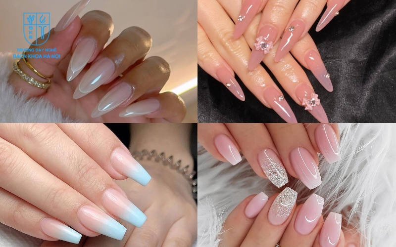 Các mẫu nail ombre nhẹ nhàng, lung linh