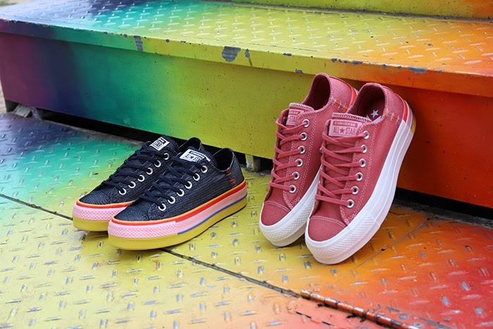 Chuck Taylor All Star Lift Rainbow​​​​​​​ giúp các “chị đẹp” sành điệu hơn