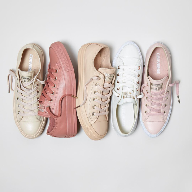 Giày converse hồng pastel siêu yêu khiến các chị em mê mệt