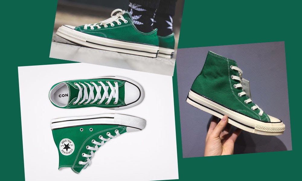 Giày Converse xanh lá cây - biểu tượng của sức trẻ và niềm tin bất diệt