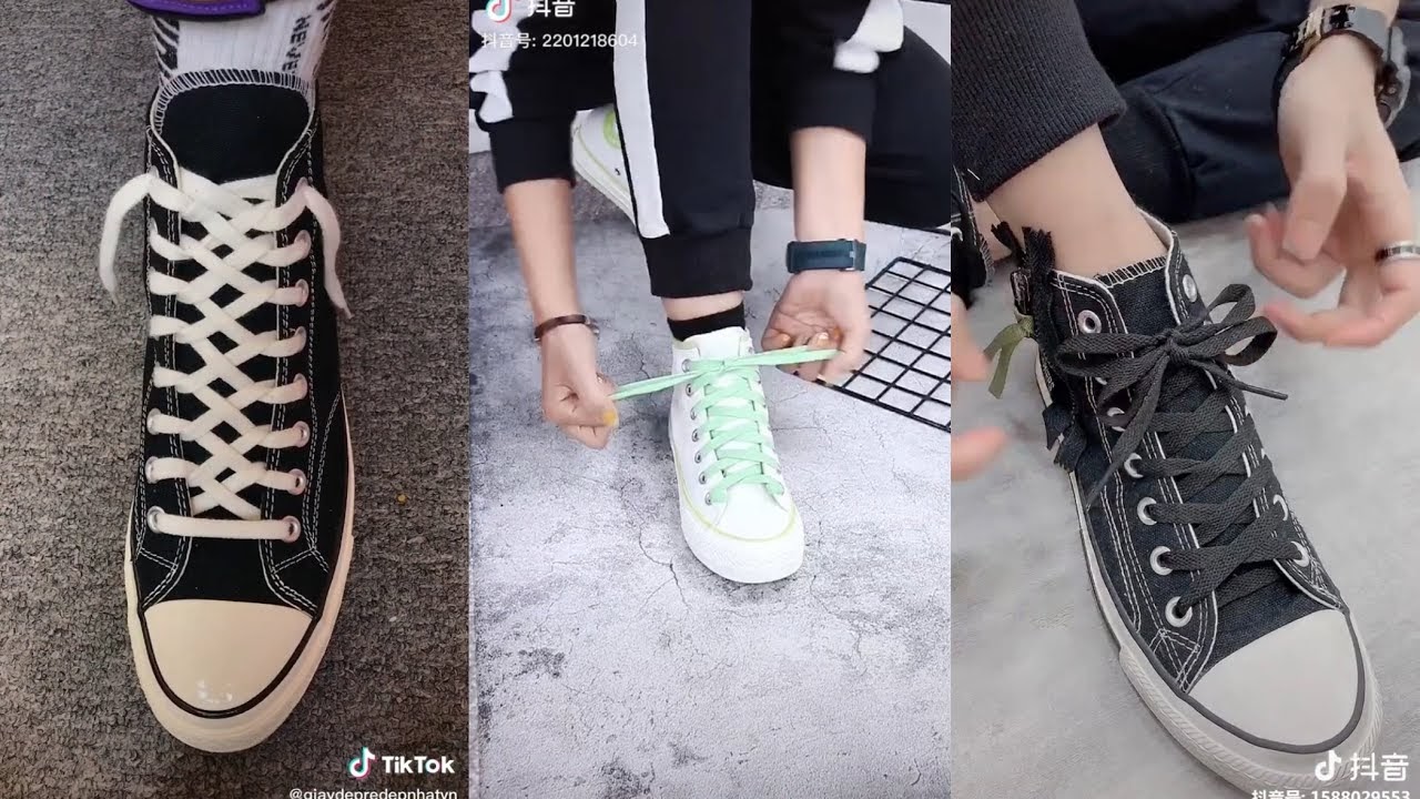 Mách bạn cách buộc dây giày Converse “ đẹp từ những điều nhỏ nhất”