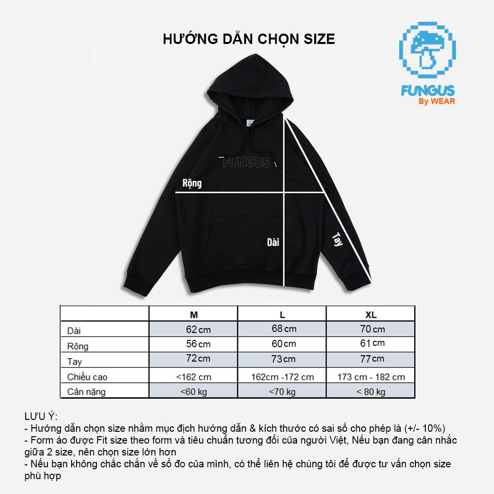 Áo Hoodie Fungus Logo Basic - F138379