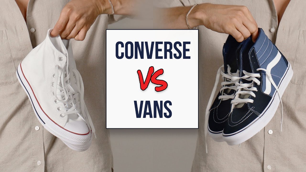 so sánh giày Vans và giày Converse 