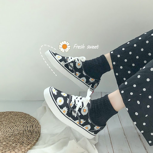 Giày Vans hoa cúc - ngọt ngào đến lịm tim WearVN