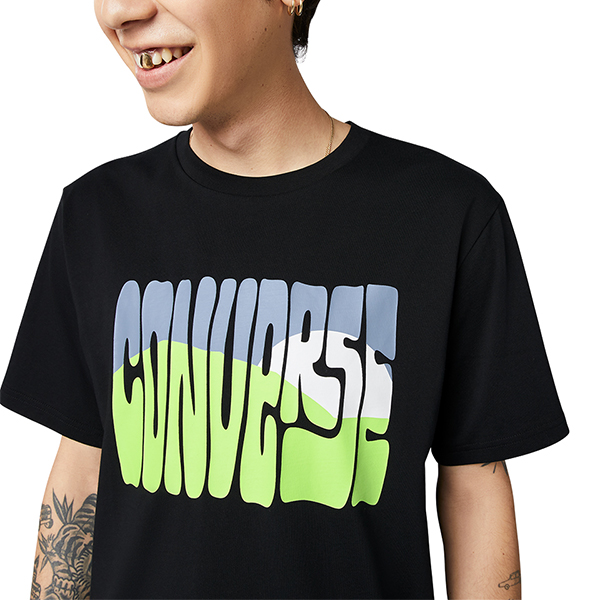 Áo Converse Rising Sun Graphic Tee - Black - 10018864001