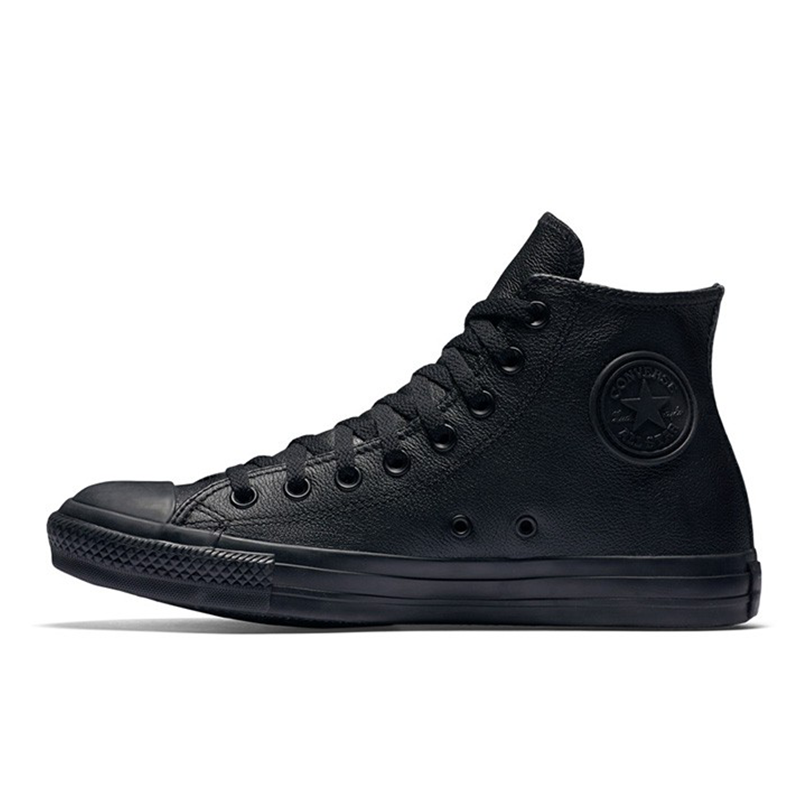 Converse mid top black leather Clearance