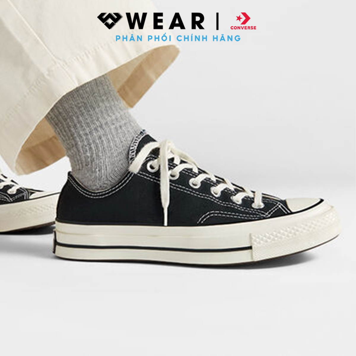 Giày Converse 1970s Black / White - 162058C WearVN Giày Converse 1970s Black / White - 162058C WearVN