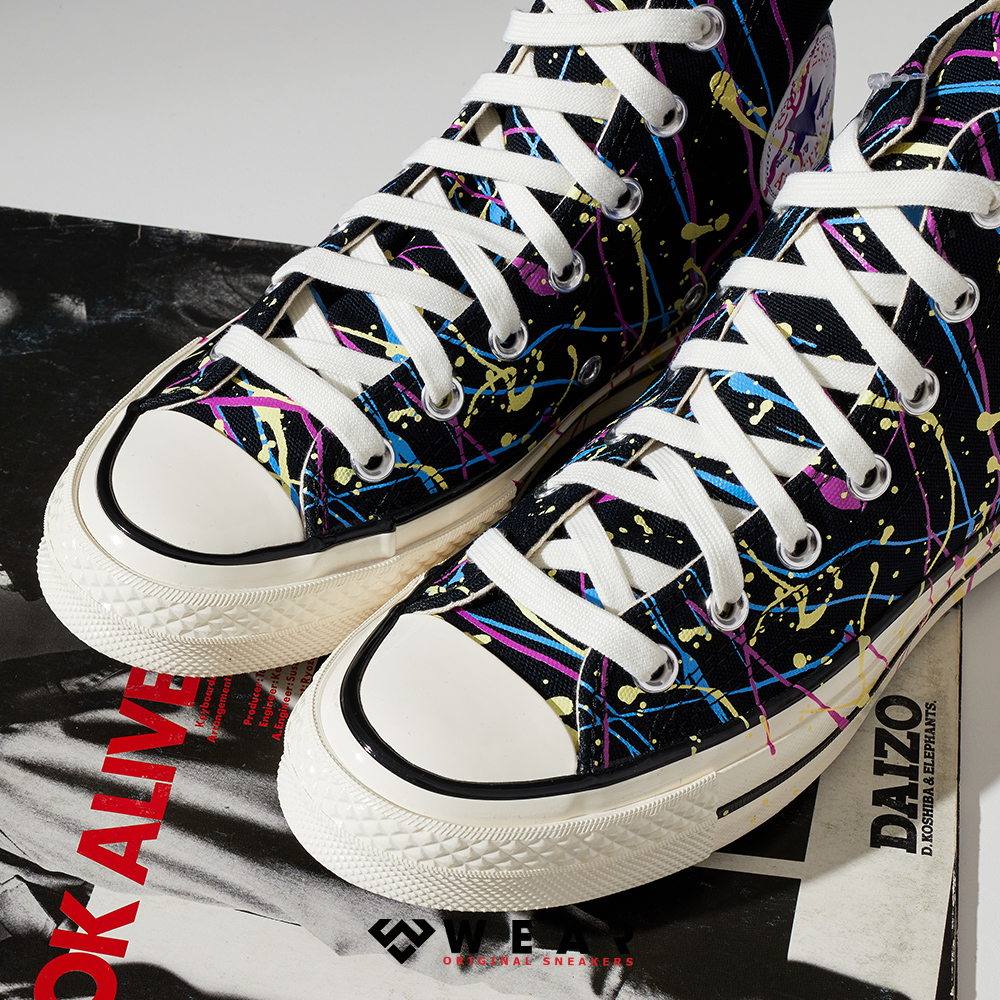 Paint Splatter Chuck Archive Print Low Top Giày Sneakers Converse