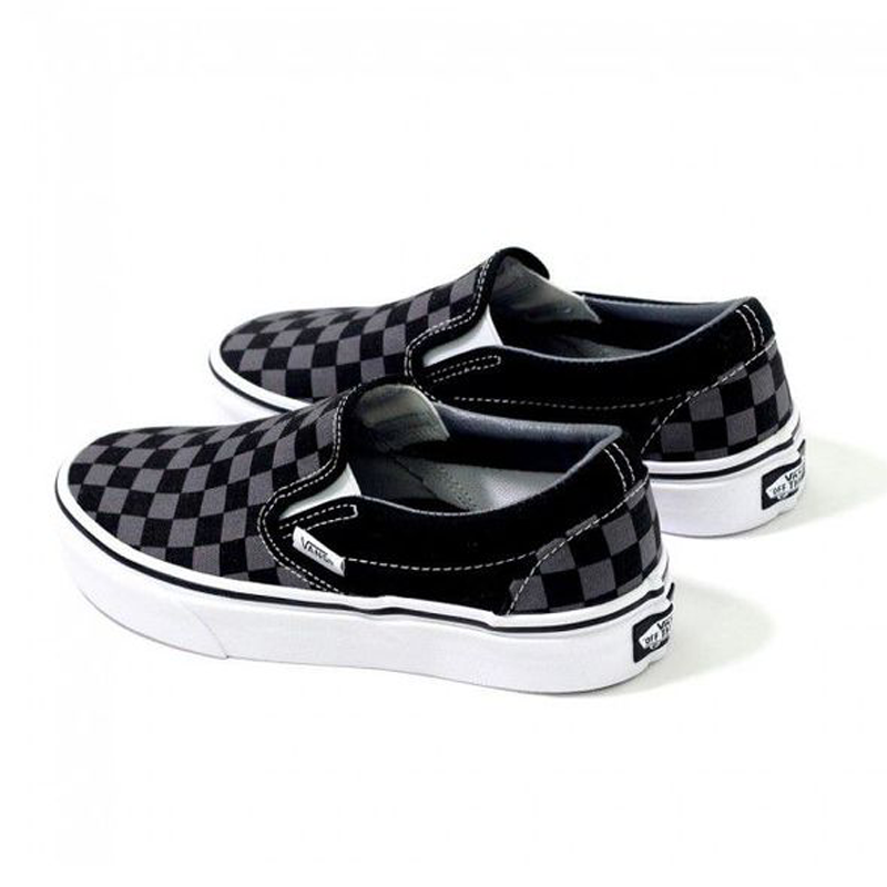 Giày Vans Slip-On Black/Pewter Checkerboard - VN000EYEBPJ WearVN Giày Vans Slip-On Black/Pewter Checkerboard - VN000EYEBPJ WearVN