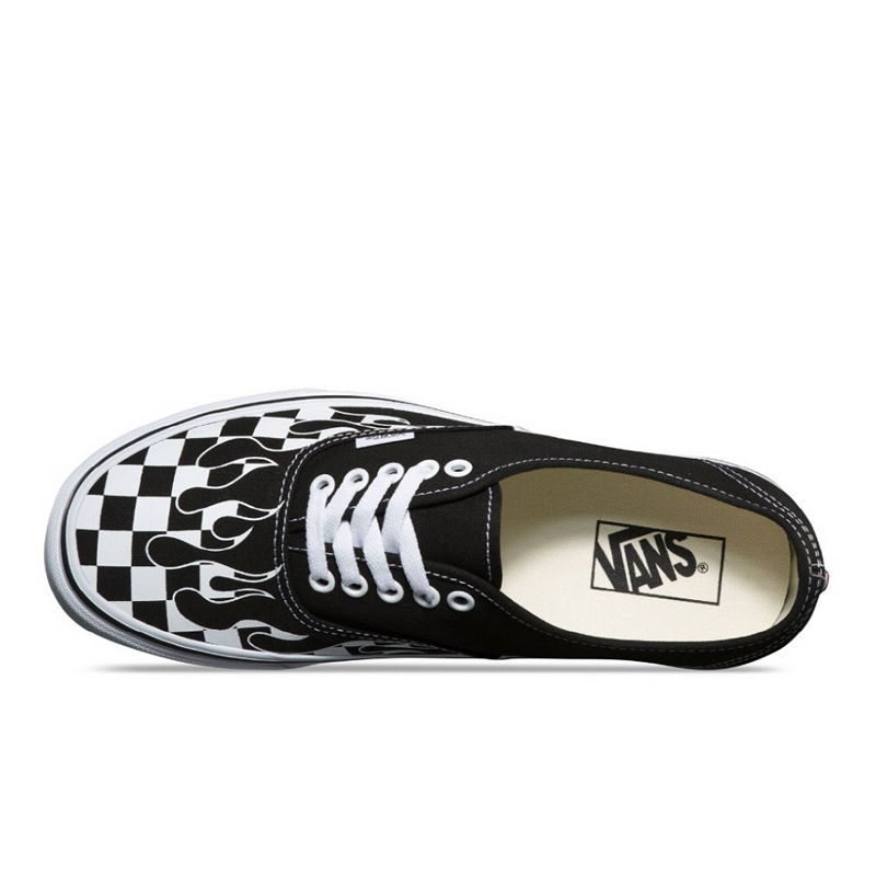 Giày Vans Authentic 'Checker Flame' Black/W - VN0A38EMRX8 WearVN Giày Vans Authentic 'Checker Flame' Black/W - VN0A38EMRX8 WearVN