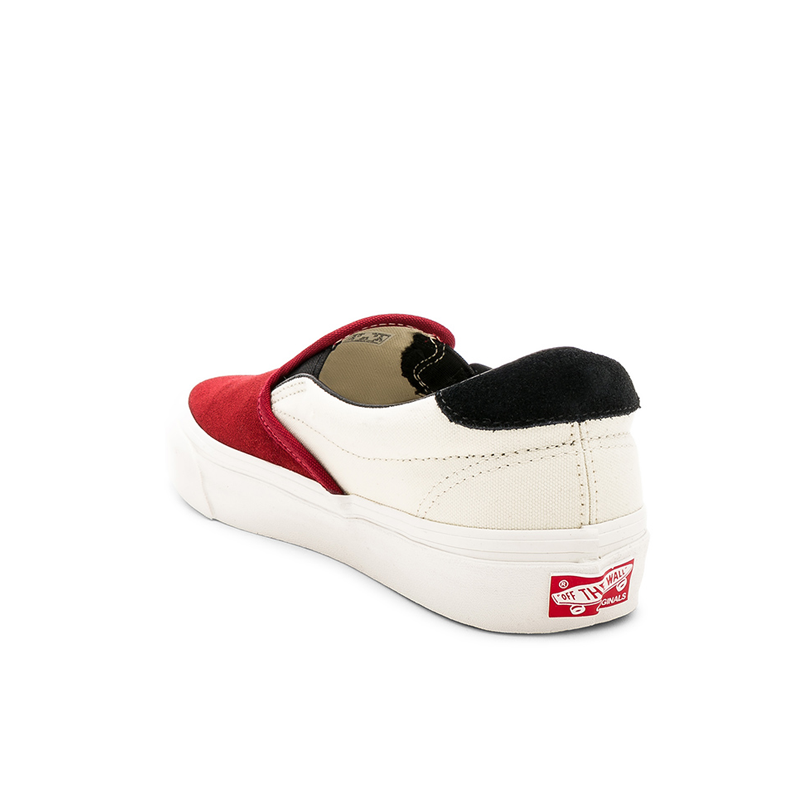 Red dahlia vans slip on shop