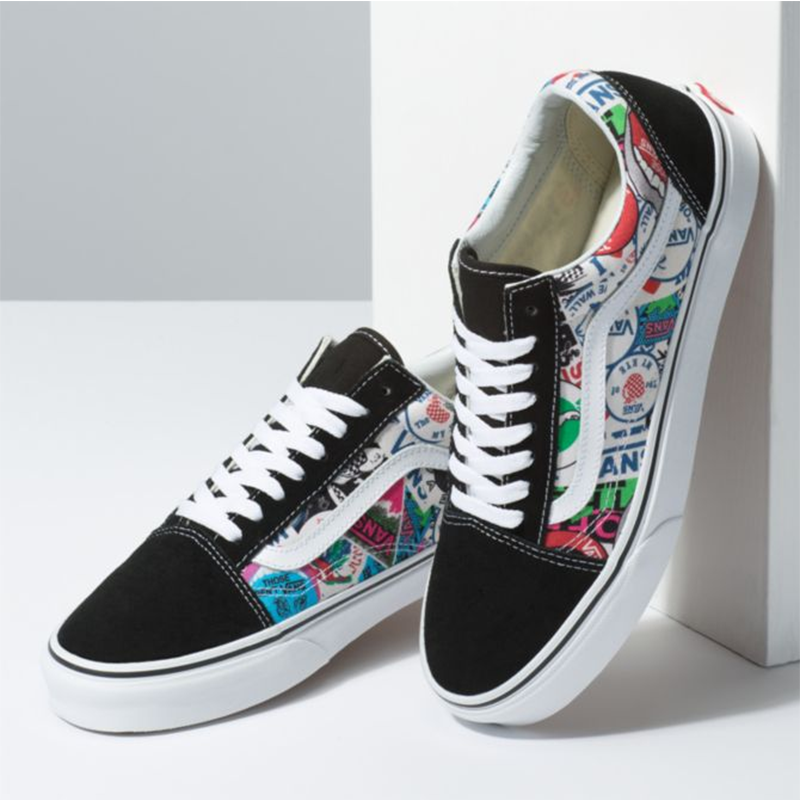 vans mash up stickers slip on