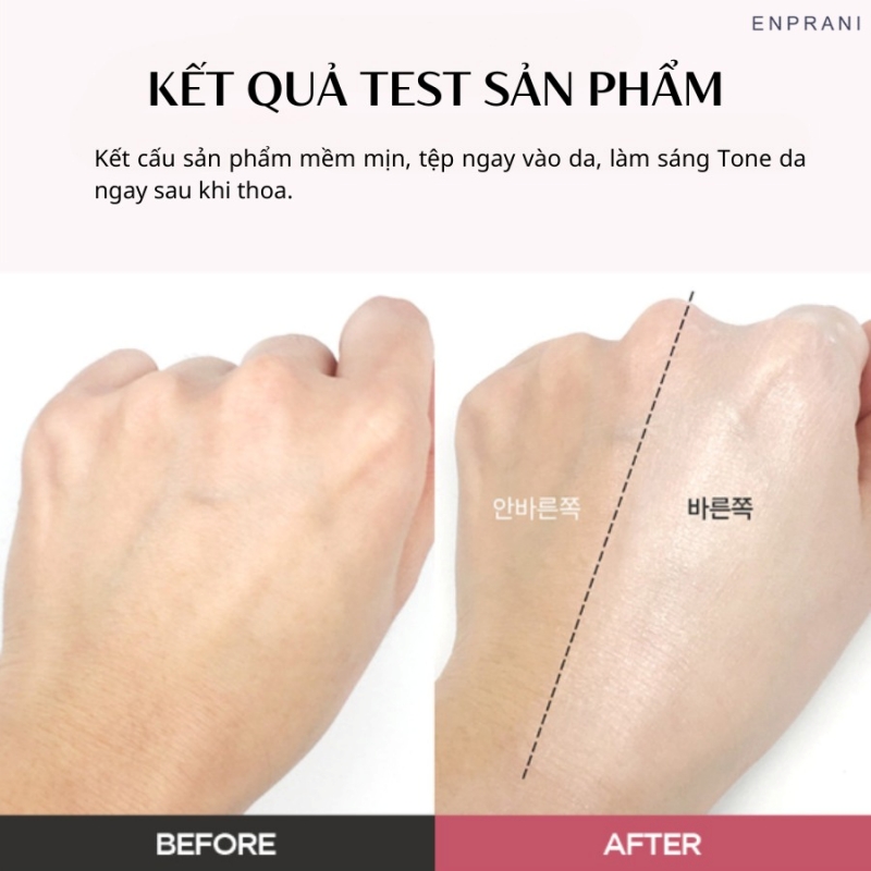 Kem Chống Nắng Enprani Silky Fit Tone Up SPF50+ PA++++