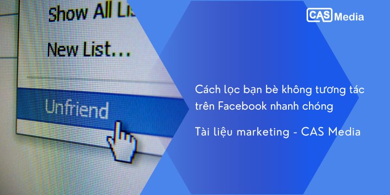 lọc bạn bè trên Facebook