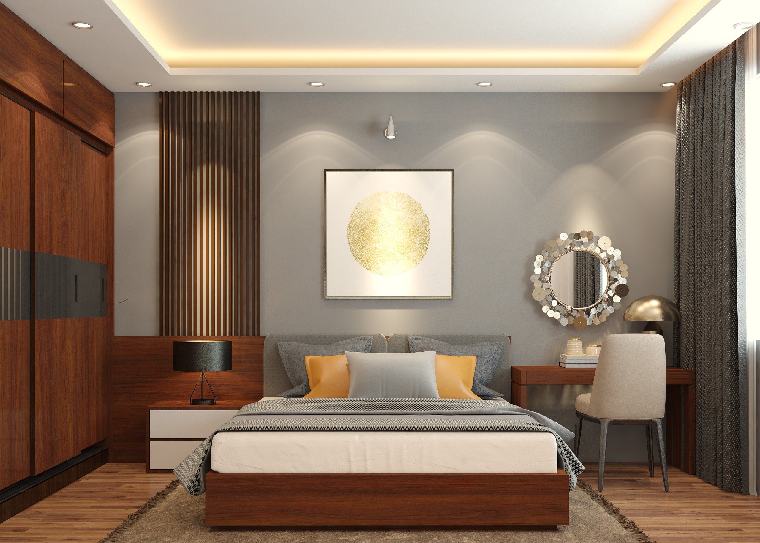 Thiết kế chung cư hai phòng ngủ theo phong cách hiện đại