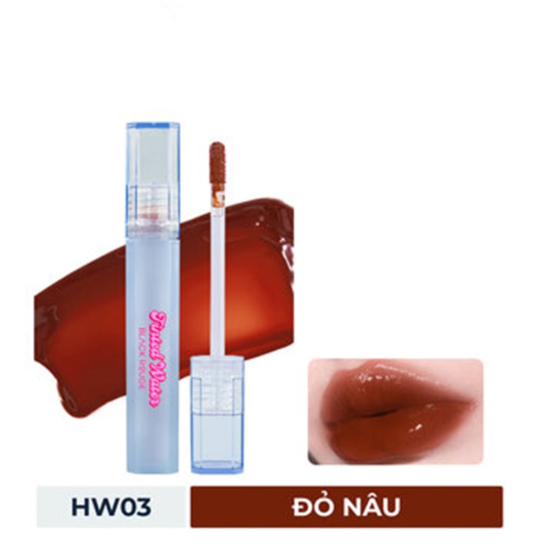 HW03 màu Đỏ Nâu - Son Bóng Black Rouge Half n Half Tinted Water