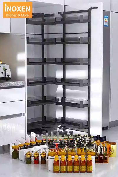 Tủ đồ khô cánh kéo - Giải pháp lưu trữ tối ưu cho không gian bếp hiện đại