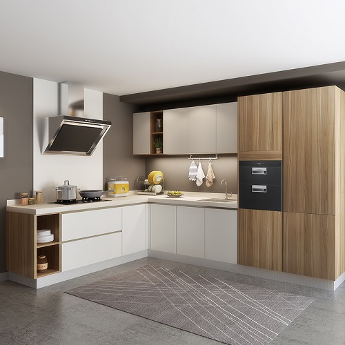 Hệ giá treo và phụ kiện ngoài tủ bếp tận dụng triệt để không gian trống