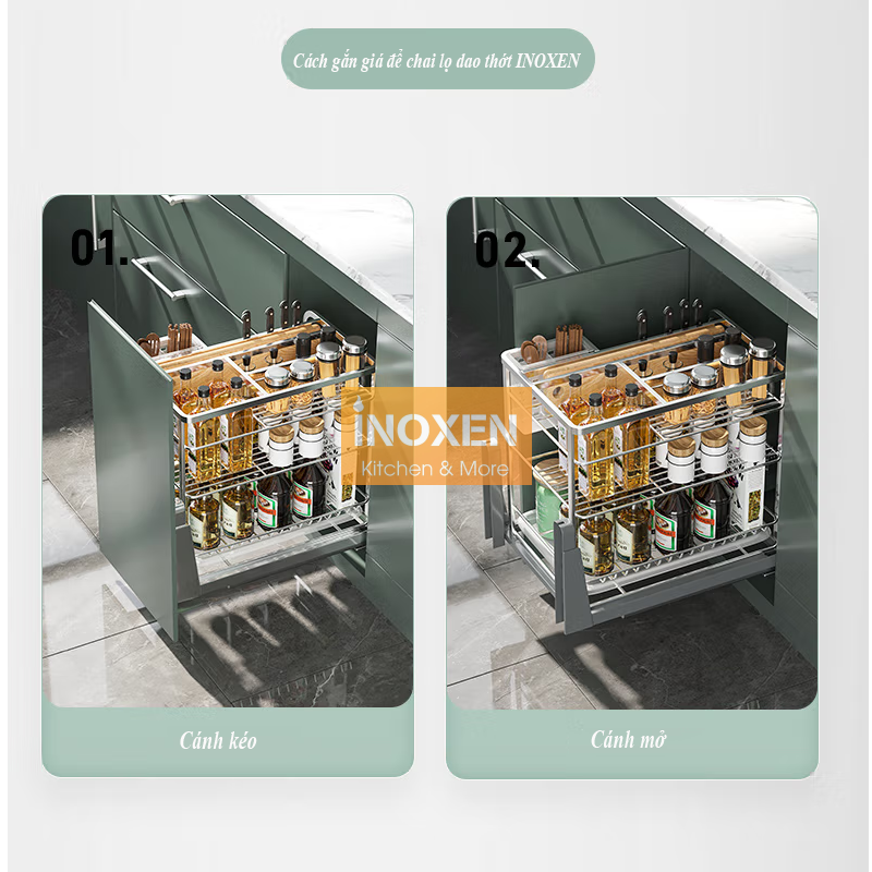 Đánh giá giá để dao thớt inox 304 thương hiệu inoxen