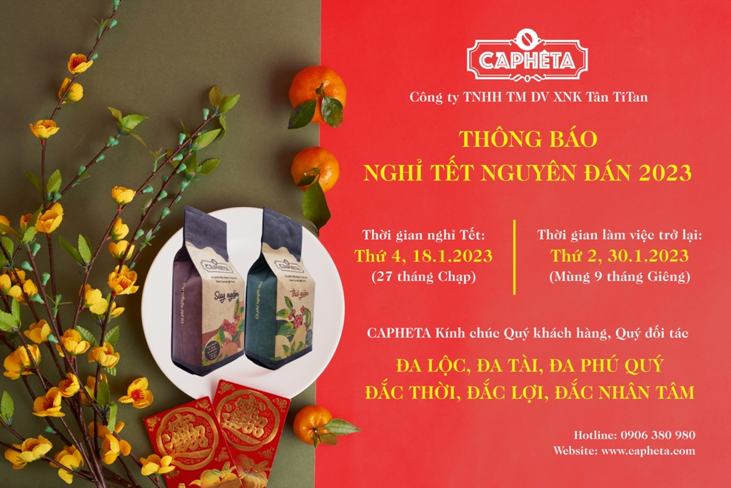 Thông báo Nghỉ Tết Nguyên đán 2023