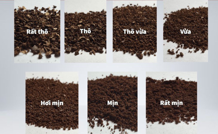 Tác động của kích cỡ xay đến hương vị