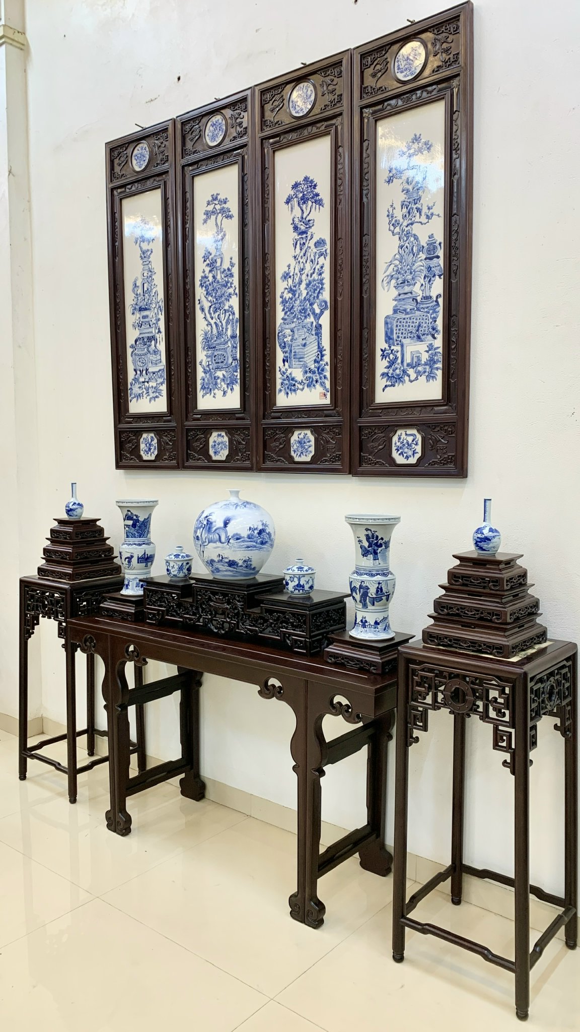 bàn trang trí lối tàu