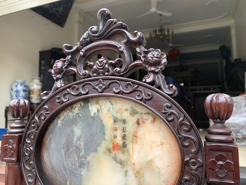 bộ bàn ăn gỗ gụ 4 ghế