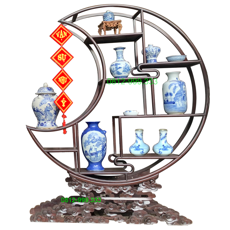 kệ trưng bày gốm sứ