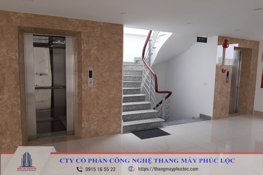 Thang máy văn phòng 630kg lắp đặt tại Đường Trường Chinh - Hà Nội