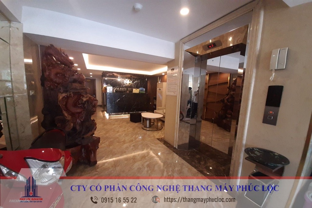Thang Máy 450kg lắp cho khách sạn tại Nguyễn Khoái - Hà Nội
