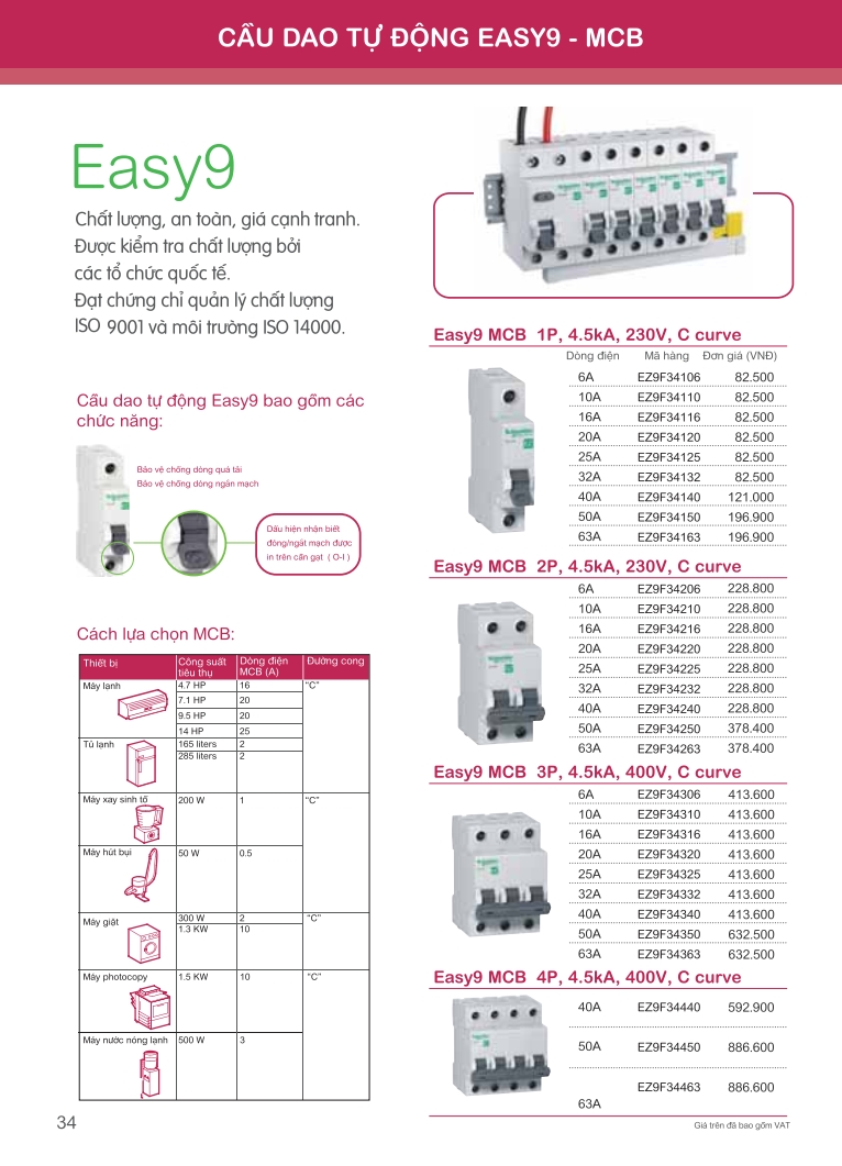 cau dao tu dong Easy9 - mcb