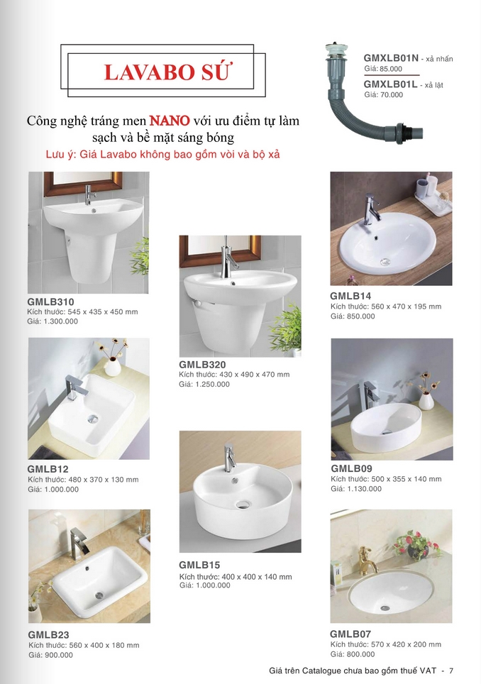 lavabo sứ Gama trang 2