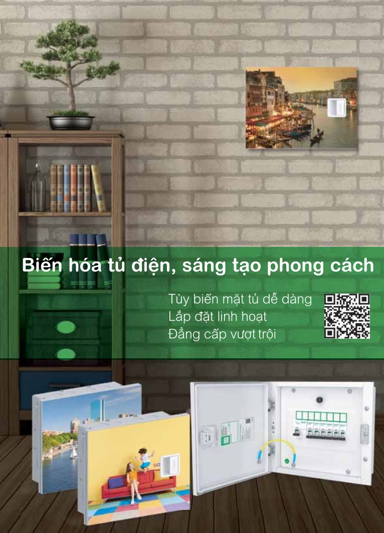 Vo tủ điện nhựa âm tường, tủ điện nhựa nổi Mini Pragma