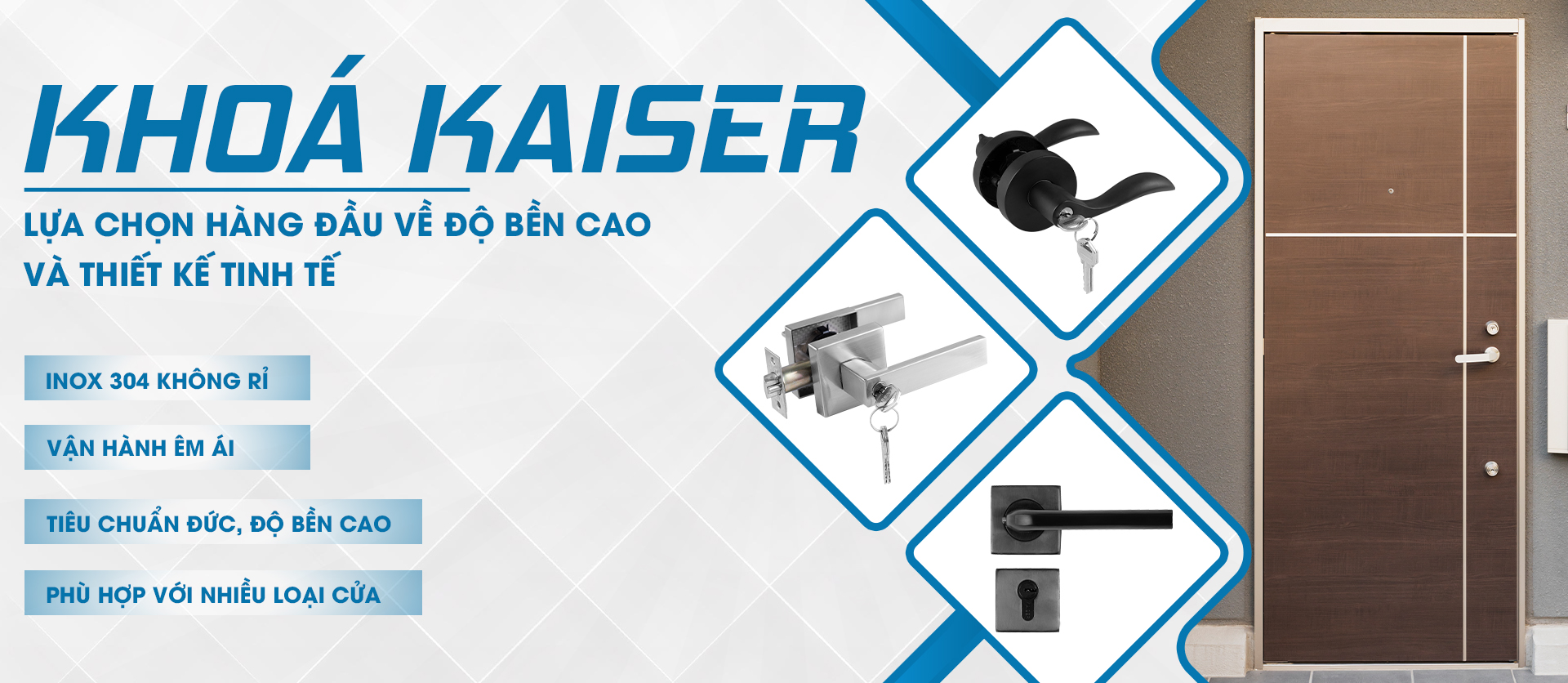 Phụ kiện cửa Kaiser mang lại sự tinh tế cho không gian của bạn